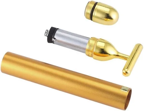 Vista 7 de Vv8oo Beauty Bar 24 K Golden Pulse Facial Masajeador de cara, Eléctrico en forma de T Masaje Herramientas de Levantamiento de Cara Anti-Arrugas Piel