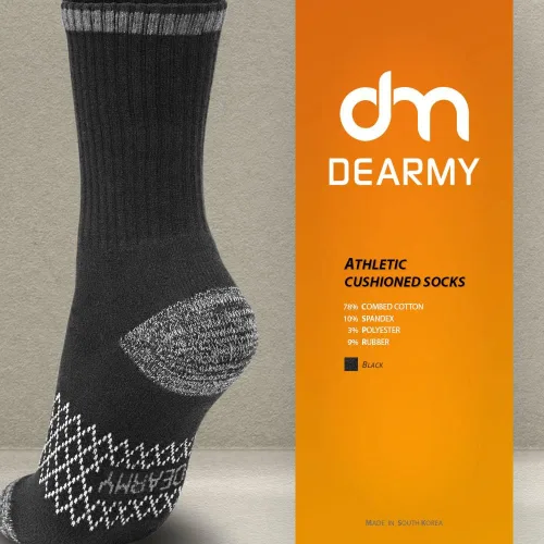 Vista 4 de DEARMY Calcetines deportivos de senderismo para mujereshombres los mejores regaloscalcetines deportivos acolchados que absorben la humedad 5 pares