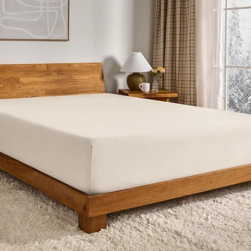 Vista 13 de Bare Home – Sábana bajera ajustable, 100% franela de algodón