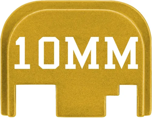 Vista 53 de NDZ Performance Gen 1-4 Rear Slide Cover Plate for Glock 9mm .40 .357 .45 Laser Engraved Popular Images in Black Aluminum - Choose Image