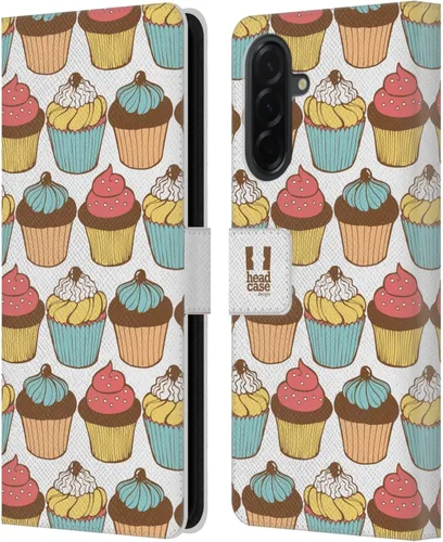Vista 271 de Head Case Designs Assortment Cupcakes Happiness Leather Wallet Case Compatible with Samsung Galaxy A07 4G Surtido