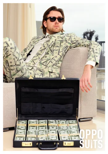Vista 4 de Traje OppoSuits de dinero para hombre Multicolor