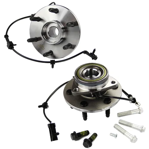Vista 8 de 513121 Conjunto de rodamiento de cubo de rueda delantera 2 juego de 5 lengüetas con sensor ABS para Buick Century/Rendezvous/Terraza, Chevrolet