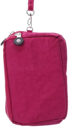 Vista 4 de Bolso de mano pequeño para iPhone 14, 13 Pro 12 Galaxy S23 S22 S21 S20 S21 Fe S22 Plus A53 5G, Rosa Rojo, Pequeño
