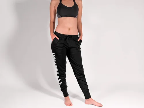 Vista 2 de GIMMEDAT Pantalones deportivos suaves de voleibol con cordón y bolsillo