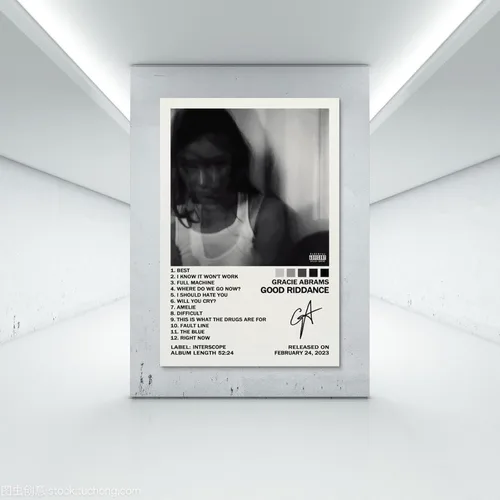Vista 7 de UTOYA Gracie Abrams Good Riddance - Póster decorativo en lienzo para dormitorio, 12 x 18 pulgadas