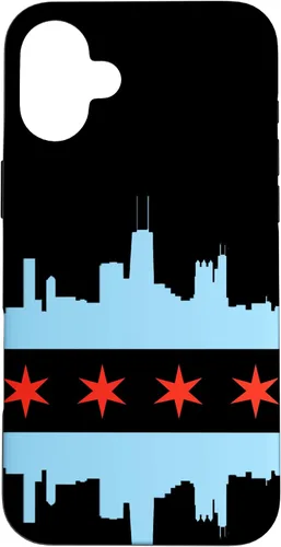 Vista 23 de Chicago Flag Skyline City of Chicago Pride Case for iPhone 17