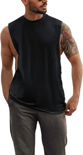Vista 2 de Camisetas de entrenamiento para hombre, camiseta perfecta para culturismo, camisetas sin mangas para gimnasio