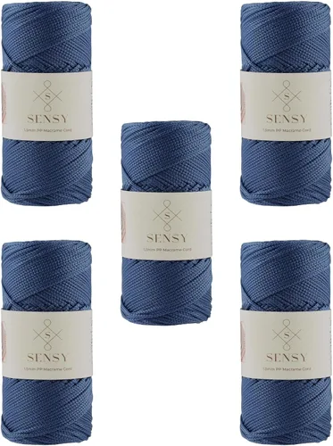 Vista 27 de Sensy Premium Cuerda de Poliéster 1.5mm (0.059 pulgadas) 164 Yardas Cuerda de Polipropileno 100% Cuerda de Macramé 1.5mm Cuerda para Bolsa