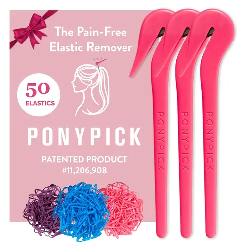 Vista 9 de THE PONY PICK - Herramienta de corte de bandas elásticas para el cabello, fácil de usar, sin dolor, sin daños en el cabello, herramienta de corte