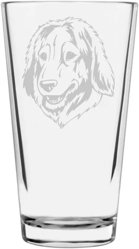 Vista 30 de Podenco Canario - Vaso de pinta de 16 onzas con temática de perro personalizado