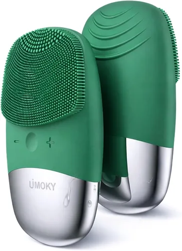 Vista 10 de Cepillo de limpieza facial, limpiador facial eléctrico 3 en 1, masajeador vibratorio, IPX7 impermeable, cepillo de poros recargable por USB