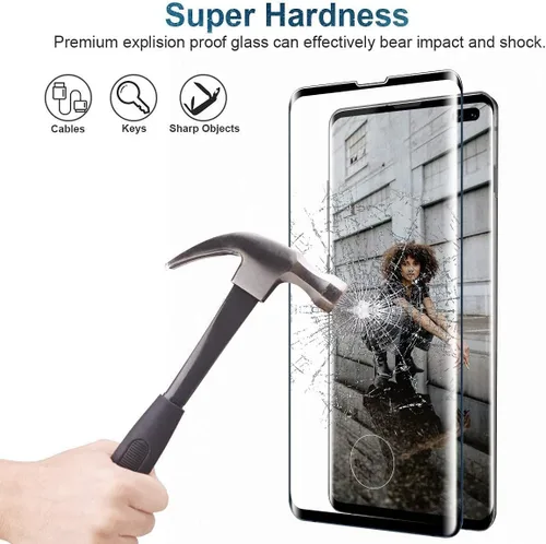 Vista 4 de Protector de pantalla para OnePlus 10 Pro templado Galss, KJYF [2 unidades] alta transparencia [dureza 9H] [sin burbujas] Película protectora