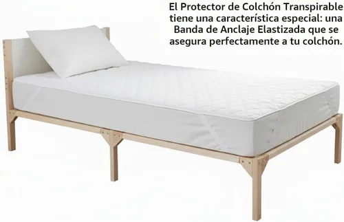 Vista 6 de Gilbin - Protector de colchón acolchado tamaño cuna, 30 x 75