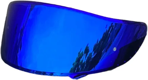 Vista 2 de CWR-1 - Visera de repuesto para SHOEI Z7 NXR X-SPIRIT CWR-F X14 RF-1200 Face Shield Protección UV visera casco moto (Revo Clear Rojo-día y noche)