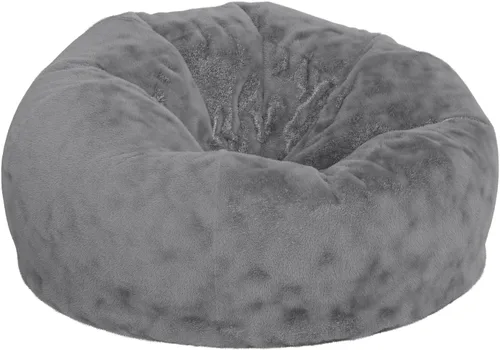 Vista 21 de Flash Furniture - Sillón puf color liso Lavender Dot