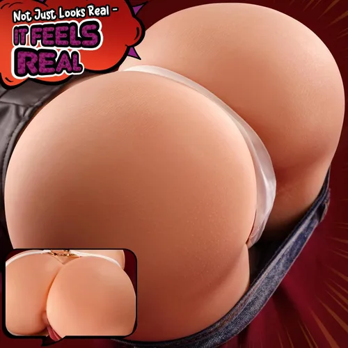 Vista 2 de BIG SHOCKED Muñeca Sexual Juguetes Sexuales Masculinos, 9.8 Libras Trasero Voluptuoso Vórtice Más Fuerte 5 Succiones y 8 Vibraciones Coño