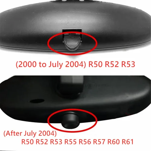 Vista 3 de Funda para espejo retrovisor interior de automóvil, compatible con MINI Hatchback Convertible Countryman Paceman DC02