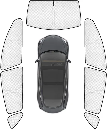 Vista 123 de KMF 6 piezas de parasoles gruesos para Mazda 3 Hatchback (No Sedán) 2014-2018 Accesorios, parasoles completos para parabrisas y ventanas de coche