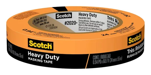 Vista 19 de Scotch Cinta adhesiva resistente para pintores, 6 rollos, 4.77 cm x 54.99 m, para uso en vinilo, alfombra, metal y plástico, cinta adhesiva