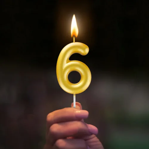 Vista 256 de Velas de número 9 arcoíris con número 3D para decoración de fiesta de pastel de cumpleaños, suministros de celebración de aniversario de boda