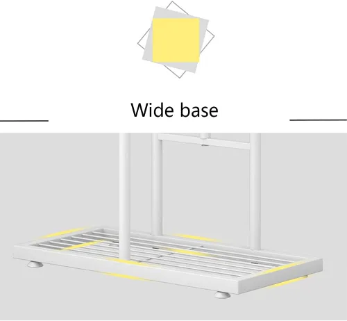 Vista 5 de Soporte de metal para plantas, para interiores y exteriores, 6 niveles y 7 macetas, soporte de esquina para plantas, soportes escalonados para sala
