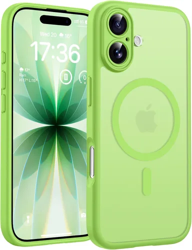 Vista 253 de TOCOL Funda para iPhone 11, compatible con Magsafe, protección completa de cámara, imanes integrados, protección contra caídas, funda translúcida