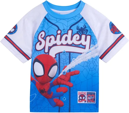 Vista 3 de Marvel Conjunto de camiseta y pantalones cortos, tallas de niño a niño grande (2T - 16)