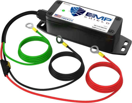 Vista 6 de EMP Shield Micro - Protección EMP para vehículos de 12 voltios CC para automóvil, camión y motocicleta (DC-12V-Micro) Lightning, llamarada solar