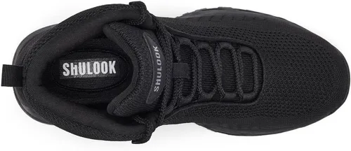 Vista 5 de SHULOOK Botas de trabajo antideslizantes para hombre, antideslizantes, ligeras, para cocina, cocina, restaurante, servicio de alimentos, zapatos