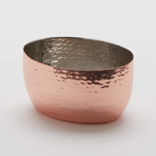 Vista 3 de American Metalcraft HSC2 - Taza para salsa de acero inoxidable, cobre, ovalada, 2 onzas