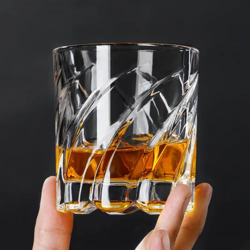 Vista 4 de PARACITY Vasos de whisky giratorios, juego de 2