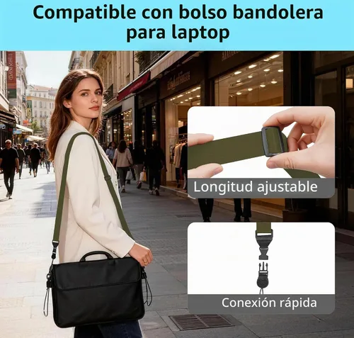 Vista 7 de Correa de hombro ajustable Gowjaw: Correa de nylon cómoda para iPad/Samsung Tablet con lanyard para el cuello, funda para iPad/cámara/binoculares