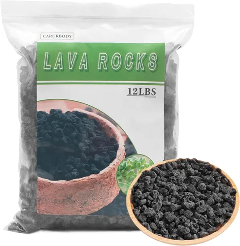 Vista 17 de Rocas de lava roja para plantas, 100% roca volcánica pura, sin tintes ni productos químicos, el mejor aderezo para plantas suculentas de cactus