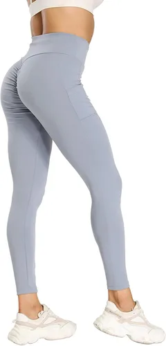 Vista 2 de with Pocket Women High Trousers Waist Straight for Yoga Pilates Trousers Sports Leg Flared High Waist Yoga Pants