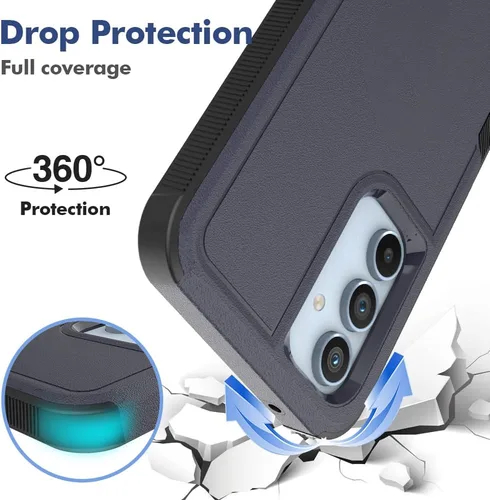 Vista 242 de Jeylly Compatible con Samsung Galaxy A22 5G Funda, Funda Samsung A22 5G con 2pcs protectores de pantalla de vidrio templado