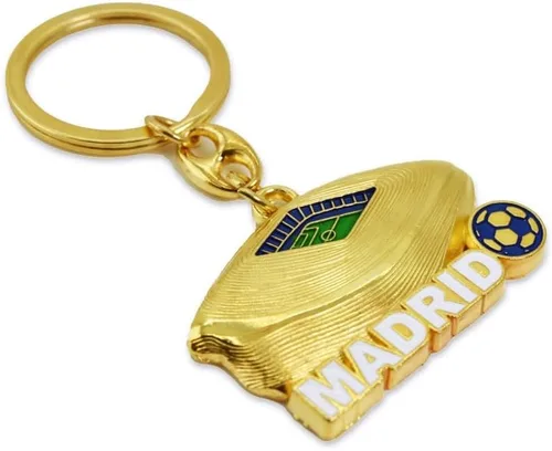 Vista 9 de BDM Llavero de fútbol de metal Madrid Elige tu diseño: Cibeles, Spinning Ball o Estadio Hala Madrid Soccer Souvenir