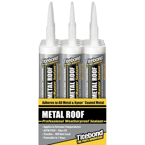 Vista 13 de Titebond WeatherMaster 61021 sellador de techo de metal, blanco, 9.5 onzas