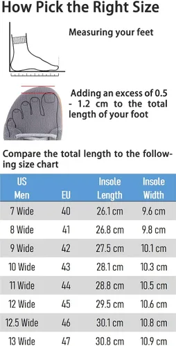 Vista 6 de WHITIN Men's Wide Minimalist Barefoot Sneakers Zero Drop Sole Optimal Relaxation