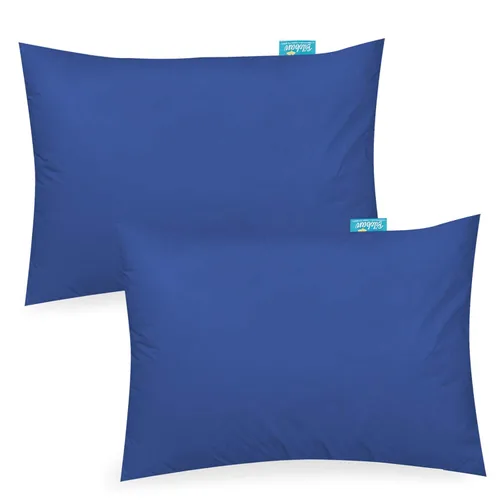 Vista 12 de Paquete de 2 fundas de almohada de algodón de jersey para niños pequeños Crema