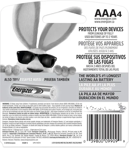 Vista 10 de Energizer - Pilas AAA, pilas alcalinas triple A Max, 4
