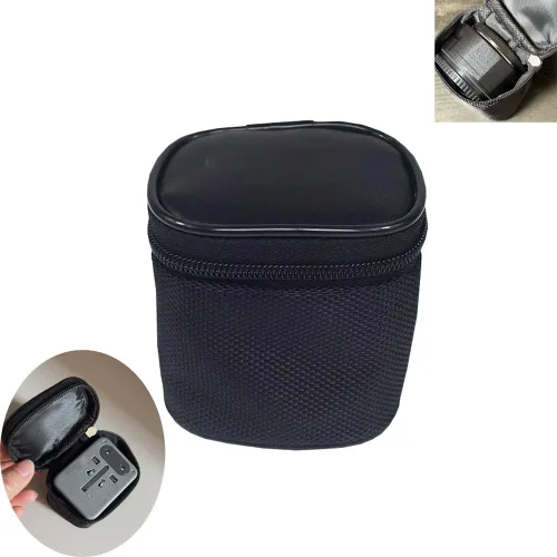 Vista 5 de Paquete de 2 adaptadores de viaje universales de repuesto, bolsa de almacenamiento para adaptador de corriente internacional en todo el mundo