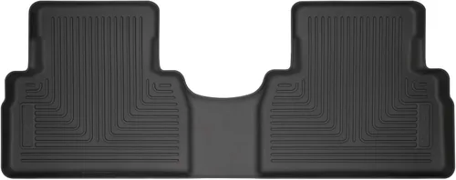Vista 15 de Husky Liners Weatherbeater Alfombrillas de piso Compatible con Hyundai Santa Fe 2013-2018; Hyundai Santa Fe XL 2019 2da fila, 1 pieza negro
