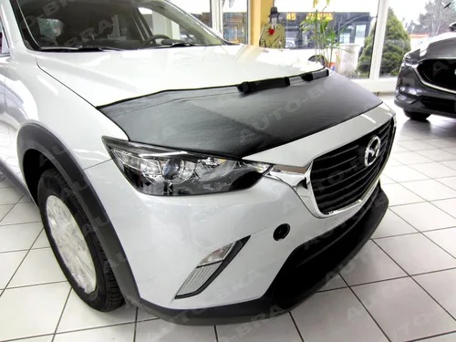 Vista 2 de AB3-00057 Brasier de capucha con aspecto de fibra de carbono compatible con Mazda CX-3 desde 2015