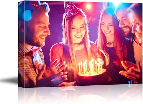 Vista 10 de NWT Impresiones de lienzo personalizadas con tus fotos, ideas de aniversario, imágenes de lienzo personalizadas para pared para imprimir enmarcadas