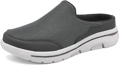 Vista 9 de Zapatos de jardín para hombre, zuecos casuales para mujer, pantuflas de casa para exteriores, suela antideslizante, cómodas, sin cordones
