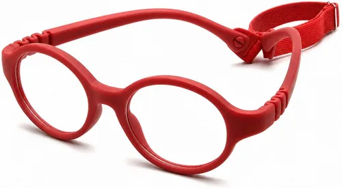 Vista 11 de Baby Glasses 0-1 Year - XXS Round Infant Glasses with Strap 38-14-120 - Clear Newborn Spectacles for Prescription Negro