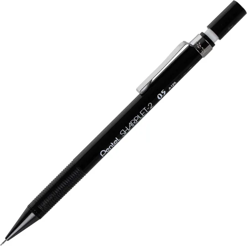 Vista 2 de Pentel Sharplet-2 - Portaminas automáticas (0.020 in), negro, 1 paquete (A125BP-K6)