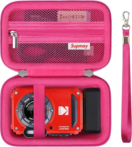 Vista 15 de Funda de transporte para cámara digital KODAK PIXPRO WPZ2, color negro Hard EVA Shell, Shockproof, Water Resistant, Scratch Resistant, Daily