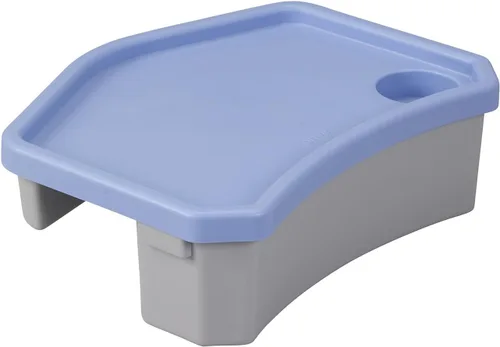 Vista 2 de Drive Medical RTL10131 E-Z Walker Caddy con bandeja, gris/azul